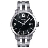 TISSOT Men’s Quartz Swiss-Made Silver Stainless Steel Black Dial 39mm Watch T055.410.11.057.00
